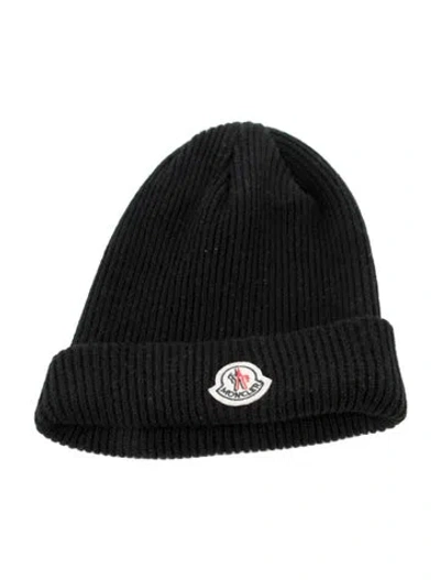 Pre-owned Moncler Knit Hat In Black