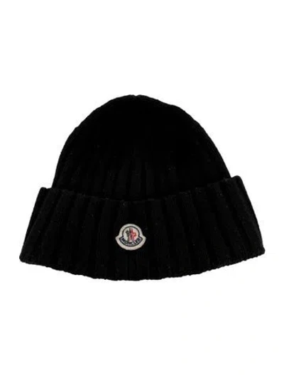 Pre-owned Moncler Knit Hat In Black