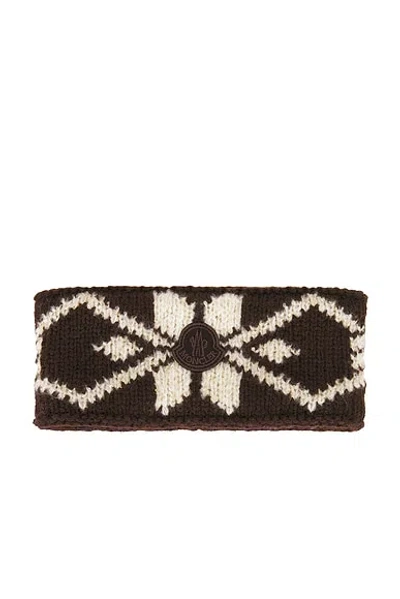 Moncler Intarsia-knit Sequin-embellished Headband In Multi