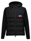 Moncler Quilted-panel Hooded Cardigan