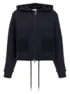 Moncler Knit Pockets Hoodie Sweatshirt Blue