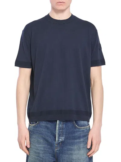 Moncler Knit T-shirt In Black