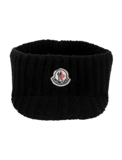 Pre-owned Moncler Knit Visor. In Black