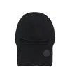 Moncler Knitted Balaclava Hat In Black