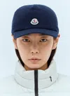 Moncler Women Knitted Baseball Cap In Blue