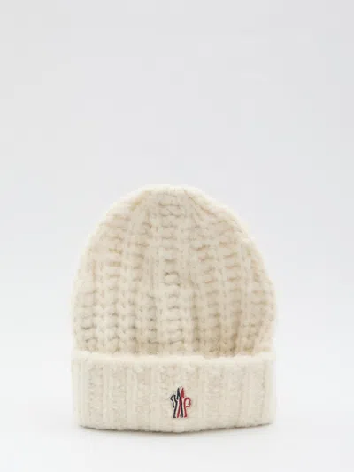 Moncler Cozy Knitted Beanie Folded Cuff In Neutral