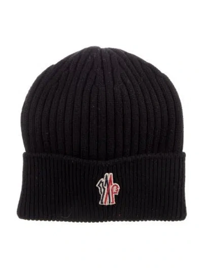 Pre-owned Moncler Knitted Beanie In Black