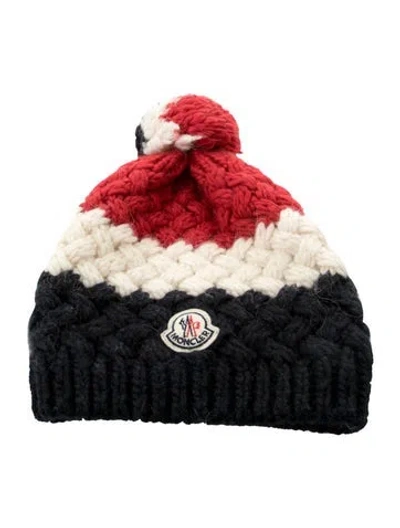 Pre-owned Moncler Knitted Beanie In Blue