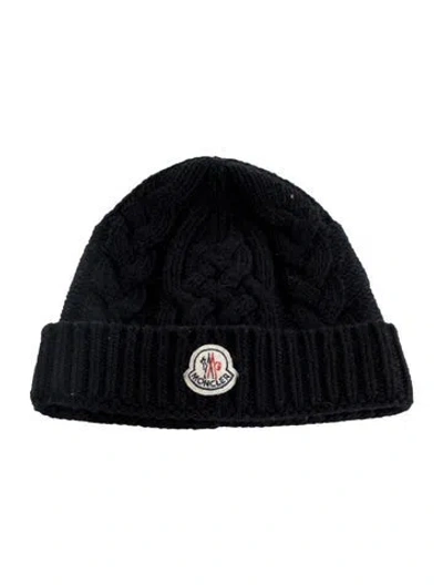 Pre-owned Moncler Knitted Beanie In Blue