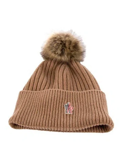 Pre-owned Moncler Knitted Beanie W/tags In Neutral
