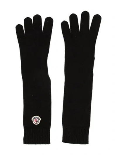 Pre-owned Moncler Knitted Gloves In Blue