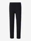 Moncler Logo-embroidered Track Pants In Black