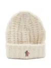 Moncler Cozy Knitted Beanie Folded Cuff In Metallic