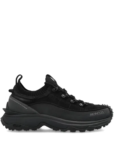 Moncler Knitted-panel Lace-up Trainers
