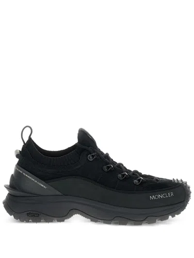 Moncler Knitted-panel Lace-up Trainers