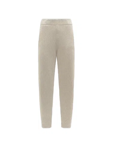 Moncler Knitted Sweatpants In White
