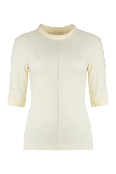Moncler Knitted T-shirt In Green