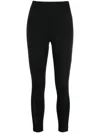 Moncler Technical Jersey Leggings In Black