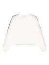 Moncler Women Logo Motif Sweatshirt In Neutrals