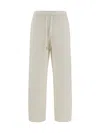 Moncler Pants Wool Adjustable Waistband In Green