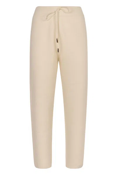 Moncler Knitted Trousers In Neutral