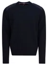 Moncler Grenoble Blue Wool Blend Knitwear In Blue