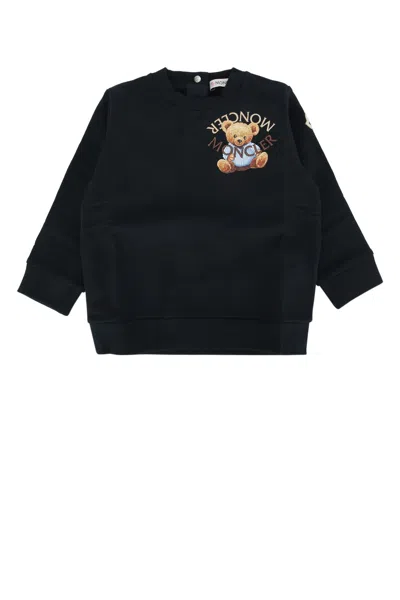 Moncler Kids' Knitwear Clothing Ensemble In Black