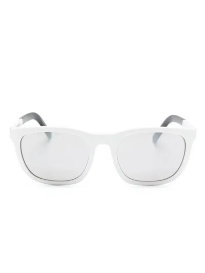 Moncler Kolligian Rectangle-frame Sunglasses In Black