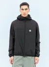 Moncler Black Kona Hooded Windbreaker In Black