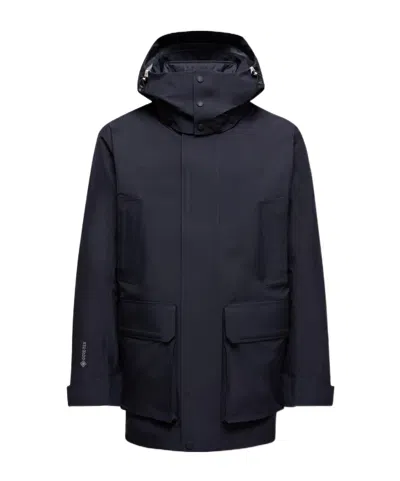 Moncler Konza 3-in-1 Short Down Jacket In Blue