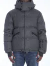 Moncler Elgon Corduroy Down Ski Jacket In Grey