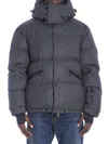 Moncler Elgon Corduroy Down Ski Jacket In Grey