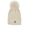 Moncler Ivory Virgin Wool Hat With Pompom In Neutral