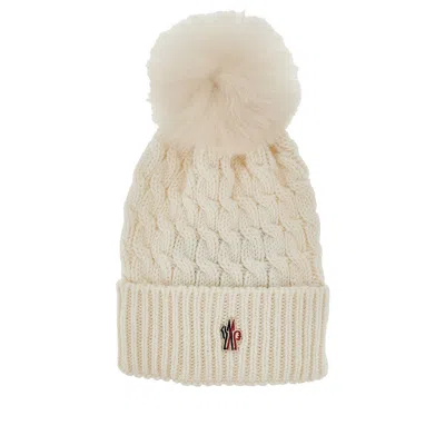 MONCLER L BEANIE HAT WITH POMPOM
