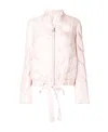 Moncler Lace Down Jacket In Pink