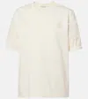 Moncler Lace-trimmed Cotton T-shirt In 034 - White