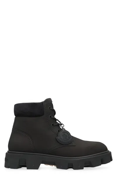 MONCLER MONCLER LACE-UP BOOTS IN SUEDE LEATHER PEAK CITY