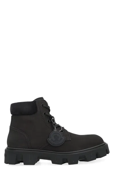 MONCLER MONCLER LACE-UP BOOTS PEAK CITY IN LEATHER
