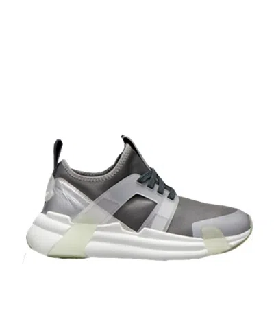 Moncler Lace Up Sneakers In Gray