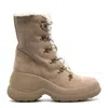 Moncler Resile Trek Lace-up Boots In Beige