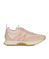 Moncler Pacey Panelled Sneakers In Nude