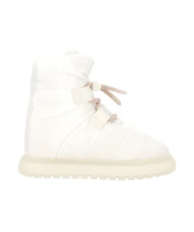 Moncler Lacing Snow Boots In White