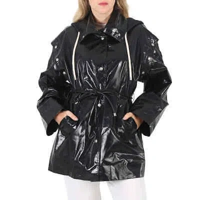 Pre-owned Moncler Ladies Black 1952 Seiland Hooded Down Jacket
