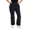 Moncler Ladies Black Buckled Ankle-zip Straight Trousers In Black
