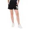 Moncler Ladies Black Palm Motif Logo Shorts In Black