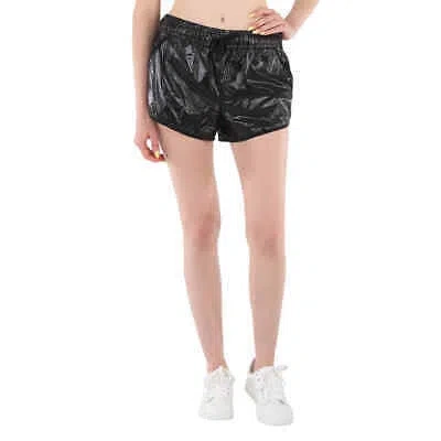 Pre-owned Moncler Ladies Black Ripstop Shorts