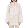 Moncler Ladies Natural Asnen Broderie Anglaise Jacket