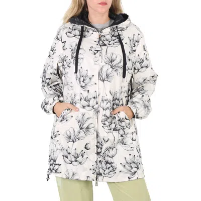 Moncler Ladies Open White Guethary Reversible Hooded Jacket