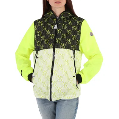 Moncler Ladies Open Yellow Taanlo Hooded Windbreak Jacket