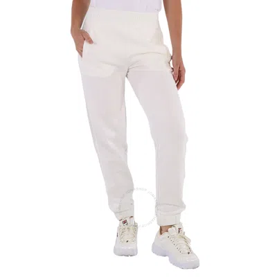 Moncler Ladies White Cotton Jogging Trousers